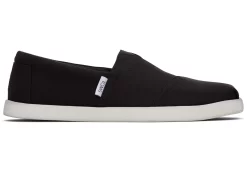 Herren TOMS Alpargata*Alp Fwd Black Recycled Cotton Canvas Schwarz