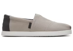 Herren TOMS Alpargata*Alp Fwd Grey Canvas Synthetic Trim Grau