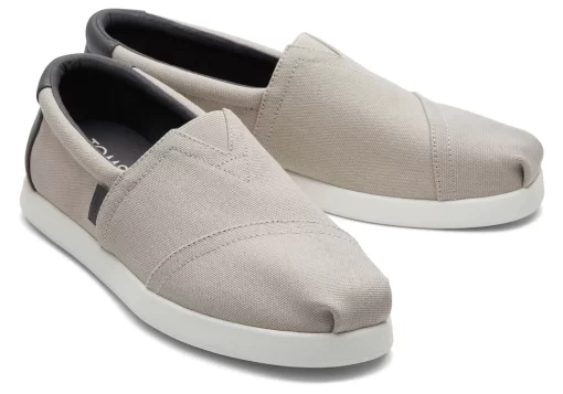 Herren TOMS Alpargata*Alp Fwd Grey Canvas Synthetic Trim Grau