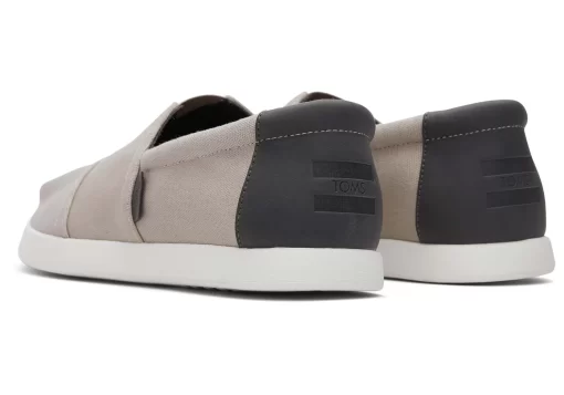 Herren TOMS Alpargata*Alp Fwd Grey Canvas Synthetic Trim Grau