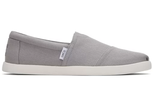 Herren TOMS Alpargata*Alp Fwd Grey Recycled Cotton Canvas Grau