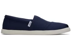 Herren TOMS Alpargata*Alp Fwd Navy Recycled Cotton Canvas Marineblau