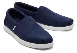 Herren TOMS Alpargata*Alp Fwd Navy Recycled Cotton Canvas Marineblau