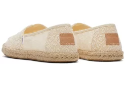 Damen TOMS Espadrilles*Alpargata Floral Lace Rope Espadrille Naturweise Blumenspitze