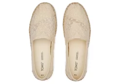 Damen TOMS Espadrilles*Alpargata Floral Lace Rope Espadrille Naturweise Blumenspitze