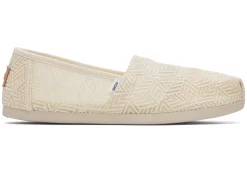 Damen TOMS Alpargata*Alpargata Geometric Lace Naturweise Spitze Geometrisch