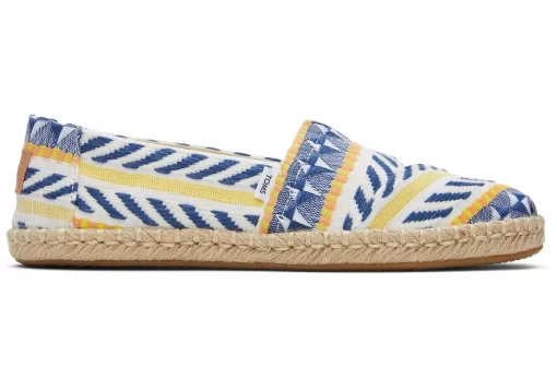 Damen TOMS Espadrilles*Alpargata Global Jaquard Rope Espadrille Naturweis Global Jacquard