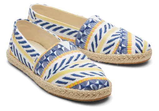 Damen TOMS Espadrilles*Alpargata Global Jaquard Rope Espadrille Naturweis Global Jacquard