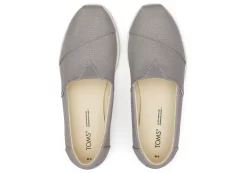 Damen TOMS Slipper*Alpargata Grey Midform Espadrille Grau