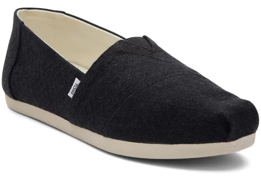 Damen TOMS Espadrilles*Alpargata Mit Rautenmuster Schwarz