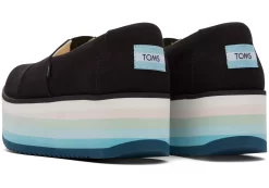 Damen TOMS Plateauschuhe*Alpargata Platform Espadrille Canvas Schwarz