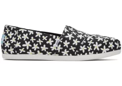 Damen TOMS Alpargata*Alpargata Sun Daisies Schwarz Gestreift