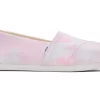 Damen TOMS Alpargata*Alpargata Tie-Dye Neon Pink Tie Dye Twill