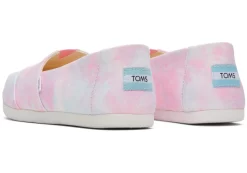 Damen TOMS Alpargata*Alpargata Tie-Dye Neon Pink Tie Dye Twill