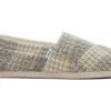 Damen TOMS Alpargata*Alpargata Tweed Hahnentrittmuster Plaid Sky Blue