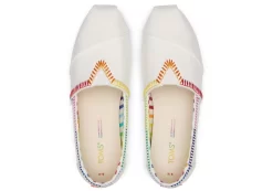 Damen TOMS Alpargata*Alpargata Unity White Rainbow Canvas