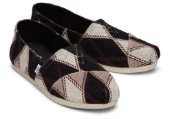 Damen TOMS Alpargata*Alpargatas Argylemuster Argyle Black