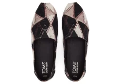 Damen TOMS Alpargata*Alpargatas Argylemuster Argyle Black