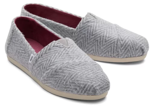 Damen TOMS Alpargata*Alpargatas Fischgratenmuster Herringbone Shadow