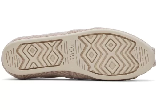 Damen TOMS Alpargata*Alpargatas Fischgratenmuster Herringbone Oatmeal