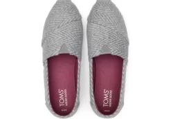 Damen TOMS Alpargata*Alpargatas Fischgratenmuster Herringbone Shadow