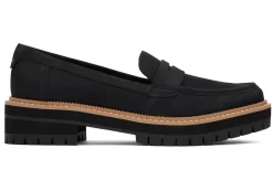 Damen TOMS Slipper*Cara Loafer Schwarz/Schwarz