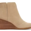 Damen TOMS Heels & Wedges*Clare Oatmeal Suede Wedge Boot Suede Oatmeal