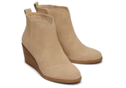 Damen TOMS Heels & Wedges*Clare Oatmeal Suede Wedge Boot Suede Oatmeal