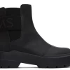 Damen TOMS Stiefeletten*Combat Stiefeletten Schwarz/Schwarz