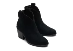 Damen TOMS Heels & Wedges*Constance Black Suede Heeled Boot Schwarz/Schwarz