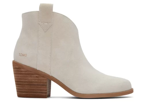 Damen TOMS Heels & Wedges*Constance Suede Heeled Boot Light Sand