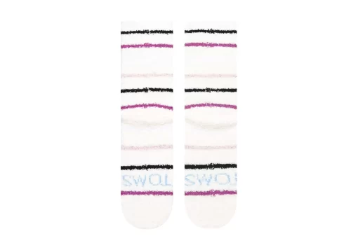 Damen TOMS *Cozy Cushioned Crew Socks Holiday Stripe