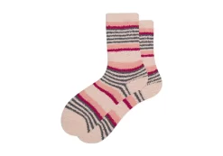 Damen TOMS *Cozy Cushioned Crew Socks Pink Gestreift