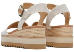 Damen TOMS Heels & Wedges*Diana Wedge Sandalen Naturweis