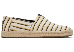 Herren TOMS Espadrilles*Espadrille Alpargata Seilsohle 2.0 Naturweis Mehrfarbig University Gestreift