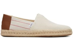 Herren TOMS Espadrilles*Espadrille Alpargata Seilsohle 2.0 Naturweis/Orange Gestreift