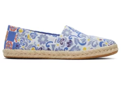 Damen TOMS Espadrilles*Espadrille Aus Alpargata-Seil Jacquard Blau Multi Mediterrane Kacheln