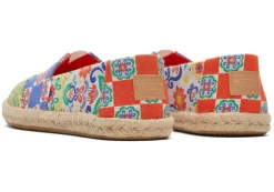 Damen TOMS Espadrilles*Espadrille Aus Alpargata-Seil Rot Mehrfarbiges Mediterrane-Kacheln-Jacquard