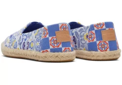 Damen TOMS Espadrilles*Espadrille Aus Alpargata-Seil Jacquard Blau Multi Mediterrane Kacheln