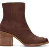 Damen TOMS Heels & Wedges*Evelyn Chestnut Leather Heeled Boot Leather Chestnut