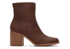 Damen TOMS Heels & Wedges*Evelyn Chestnut Leather Heeled Boot Leather Chestnut