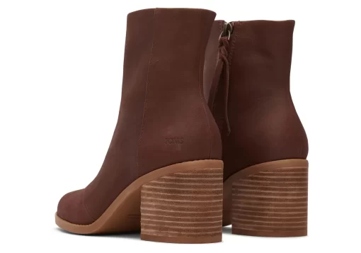 Damen TOMS Heels & Wedges*Evelyn Chestnut Leather Heeled Boot Leather Chestnut