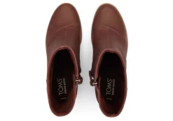 Damen TOMS Heels & Wedges*Evelyn Chestnut Leather Heeled Boot Leather Chestnut