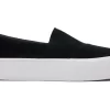 Damen TOMS Sneakers*Fenix Plateau-Slipper Suede Black