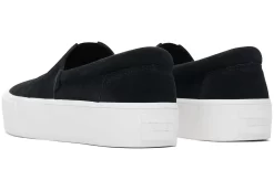 Damen TOMS Sneakers*Fenix Plateau-Slipper Suede Black