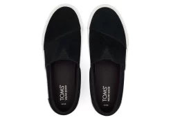 Damen TOMS Sneakers*Fenix Plateau-Slipper Suede Black