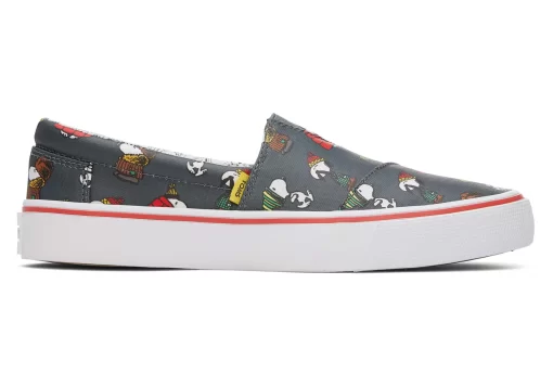 Damen TOMS Sneakers*Fenix Slipper Snoopy Print Matte Black