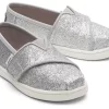 Kinder TOMS *Glitzer Alpargatas Silber