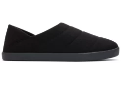 Herren TOMS Hausschuhe*Hausschuhe Ezra Black Felt/Fleece