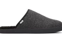 Herren TOMS Hausschuhe*Hausschuhe Harbor Schwarz